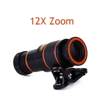Ecusells 12x Zoom Phone Lens Telescope Celular Mobile Phone Camera Lenses for Xiaomi Camera Lens for