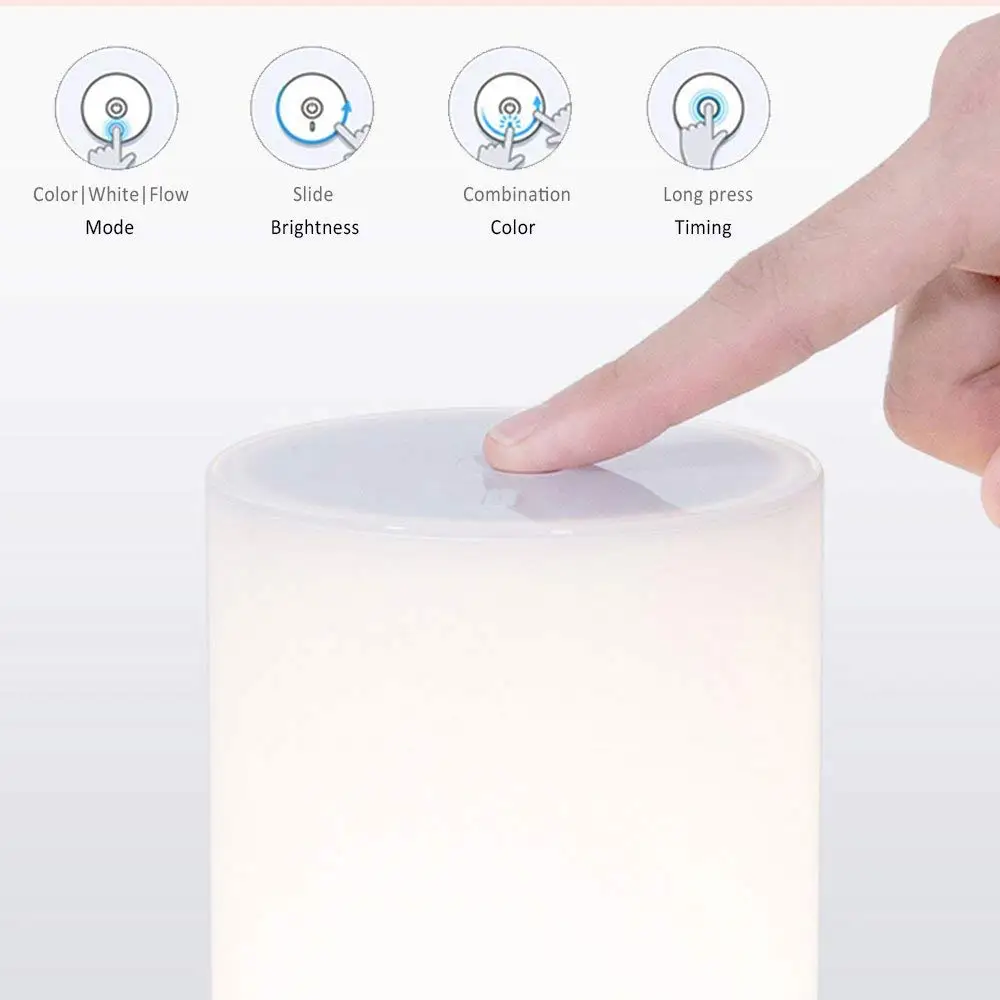  [English Version ]Xiaomi Mijia Yeelight LED Light Smart Indoor Night Light Bedside Lamp Remote Touc