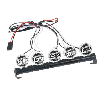

New Hella Round Crawler TRX-4 Climbing car roof light LED Lamp Roof Light Search Lights Off-road RC Car Part with 5 light