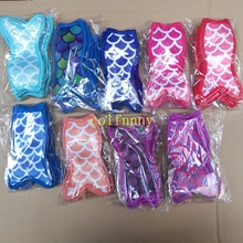 10 шт./партия,, держатели мороженого в виде рыбки русалки, ледяные рукава с морозильной камерой, держатели 8,5x16 см