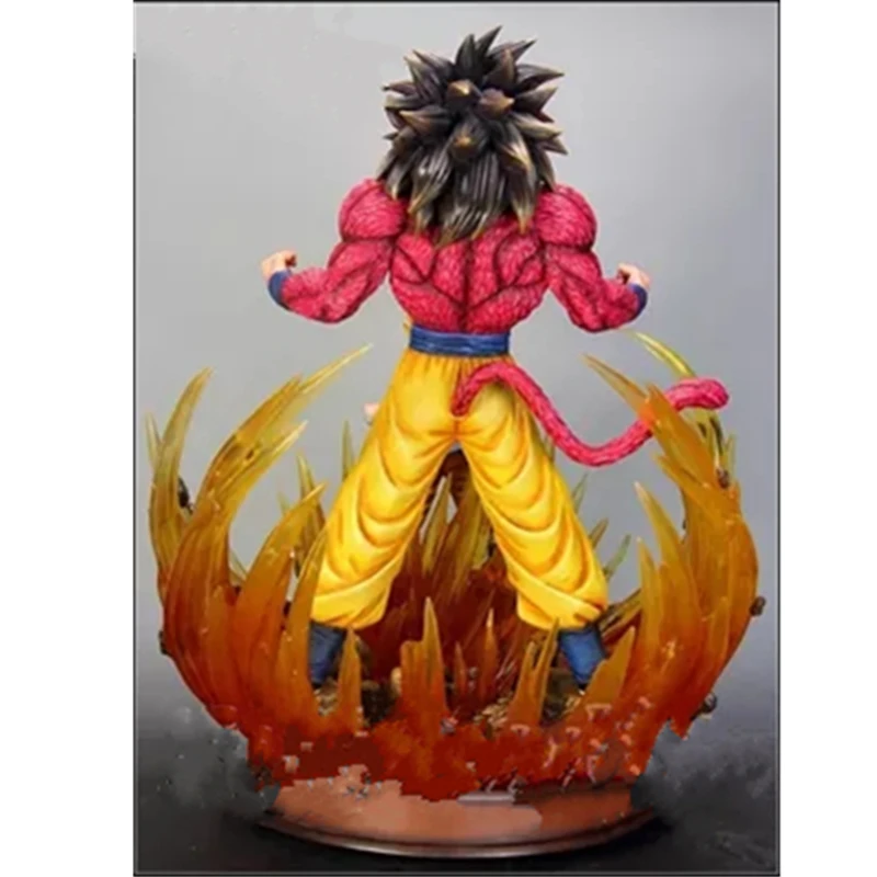 23,6" Статуя Dragon Ball Saiyan Son Goku бюст со светодиодный светильник портрет головы GK фигурка Коллекционная модель игрушки 60 см коробка D915