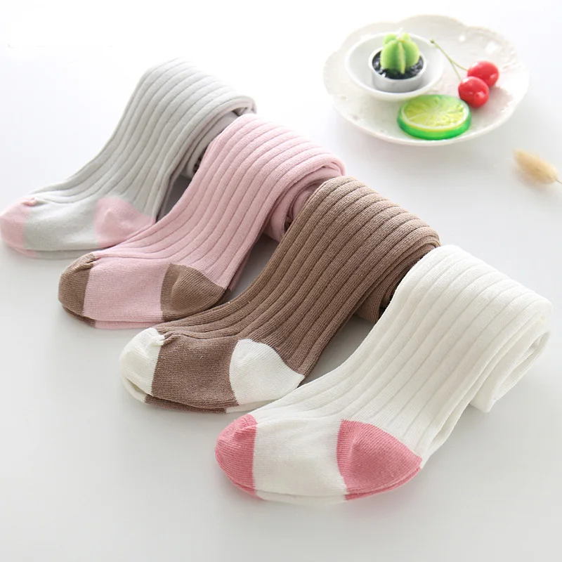 

2019 new High Quality cute Baby Girls Knee High Cotton Long Warm Stocking Kids Toddlers Tights Leg Warmer Stockings 1-5Y CHS029