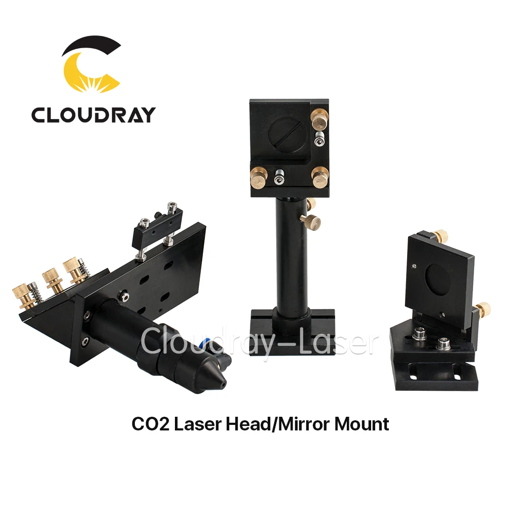 Cloudray CO2 Laser Head Set / Mirror and Focus Lens Integrative Mount Houlder for Laser Engraving Cutting Machine Cloudray CO2 Laser Head Set / Mirror and Focus Lens Integrative Mount Houlder for Laser Engraving Cutting Machine