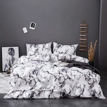 

Marble Pattern Bedding Sets Duvet Cover Set 2/3pcs Bed Set Twin Double Queen Quilt Cover Bed linen (No Sheet No Filling)SJ288