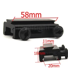 Крепление для охоты Caza длиной 30 мм аксессуары для прицела от 20 мм до 11 мм Вивер Пикатинни для Ласточкин хвост рельсовый адаптер Базовый прицел