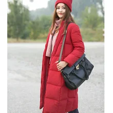 Зимний женский пуховик большого размера для офиса