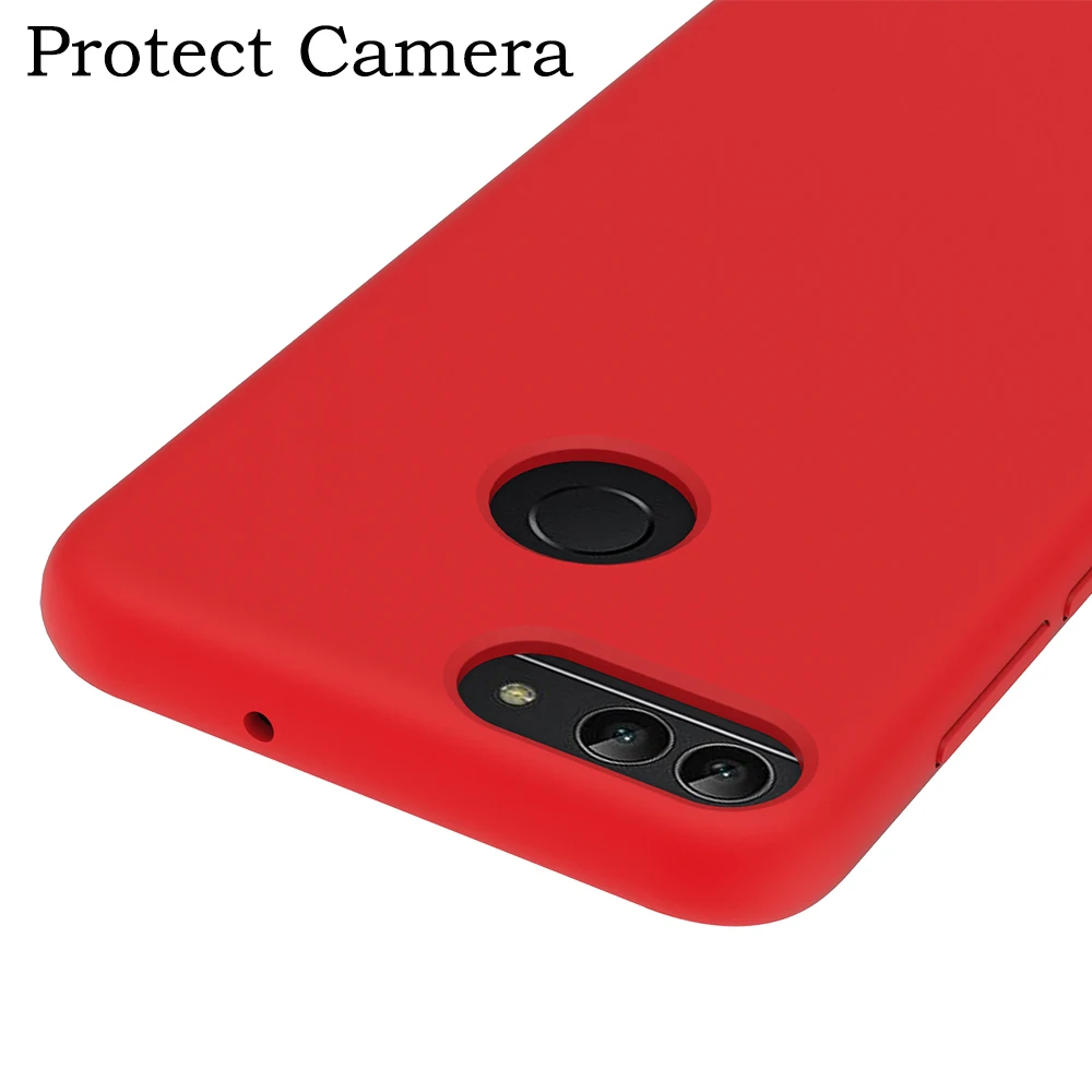 Чехол для Huawei P Smart 2019 мягкий жидкий силиконовый чехол накладка P30 Pro P20 Mate 20 X Honor 9 10