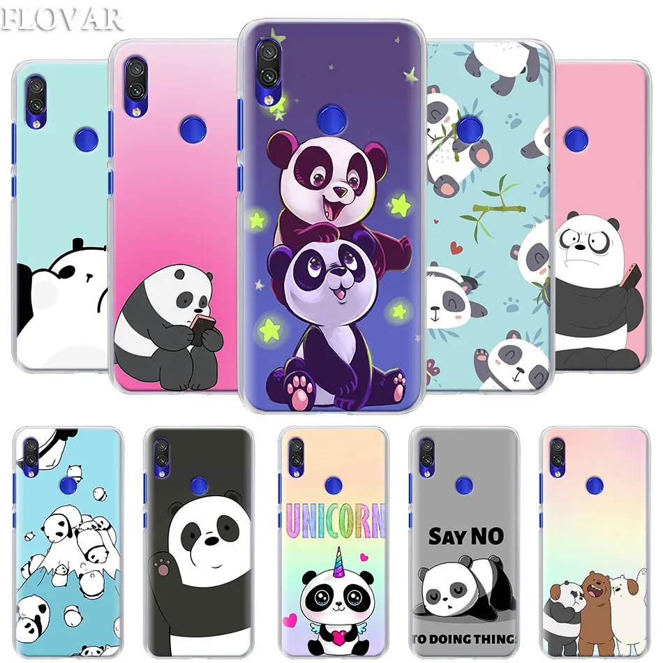 

cartoon Panda Phone Case for Xiaomi Redmi 7 5 6 Pro Note 7 Pro 5 5A 6 Mi A1 A2 8 Lite 9 Case Coque