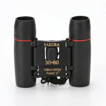 

Powerful 30X60 Compact Binoculars Zoom High Clarity Optical Glass BAK4 Prism Telescope For Outdoor Tourism Hunting Camping