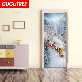 

Decorate Home train snow wall door sticker decoration Decals mural painting Removable Decor Wallpaper LF-768