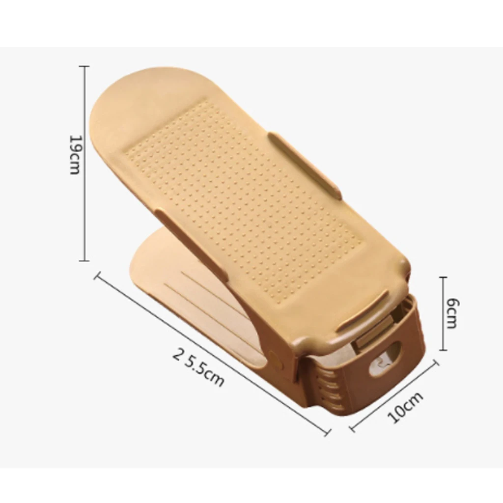 2/6/10 шт. съемная полка для обуви двойной обувь Органайзер Регулируемая подставка для держателей Пластик коробки для обуви, полка для хранения Гостиная