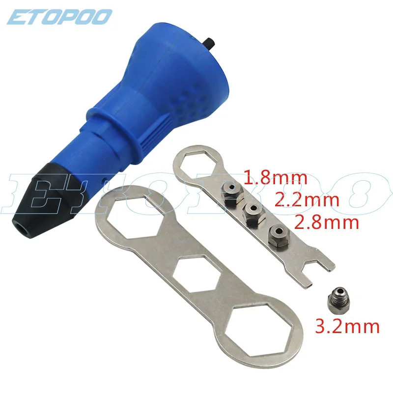

1Set Electric Rivet Nut Gun Riveting Tool Cordless Riveting Drill Adapter Insert Nut Tools