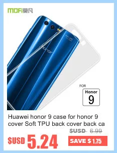 Honor 9 чехол MOFI для HUAWEI Honor 9 кожаный чехол с мягкими силиконовыми краями для Honor 9 Полный чехол Деловой чехол