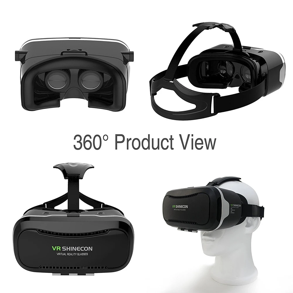 1 шт. VR shinecon II 3D очки виртуальной реальности для фильмов высокой четкости Игры смартфон мини свет Wight повязка на голову Gener