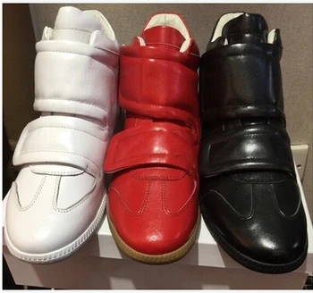 

high top man sneaker red black white color 2017 men's fashion European style high-top shoes multicolor high top man shoes
