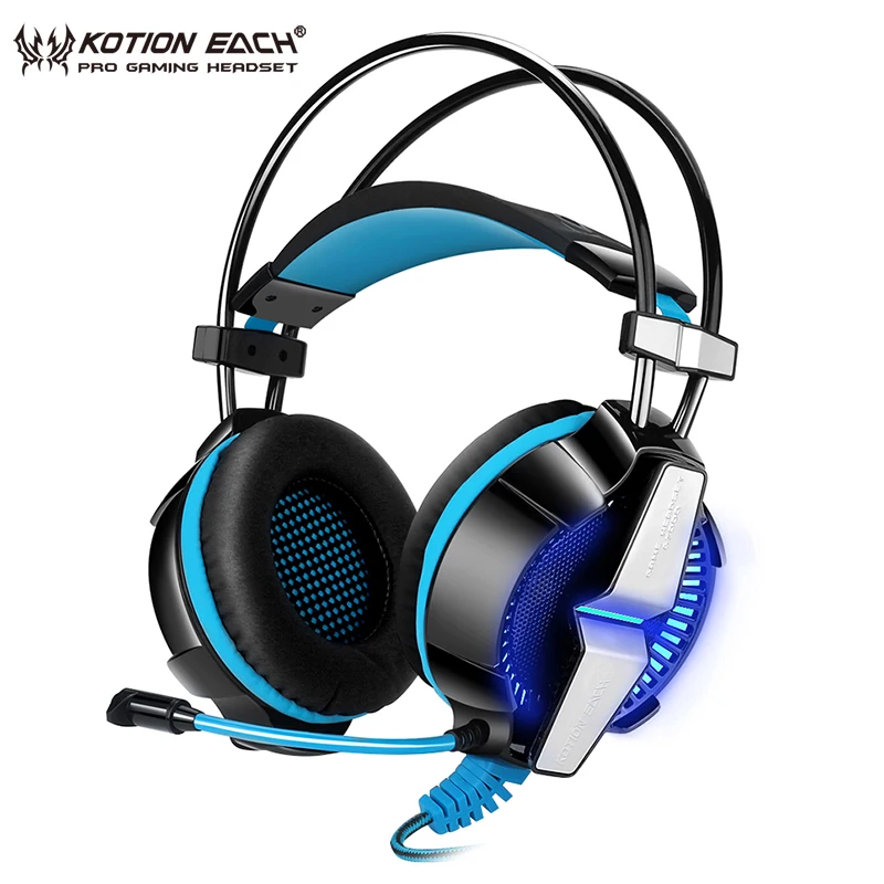 KOTION каждый G7000 USB Игровые наушники С микрофоном 7 1 Surround Sound стерео вибрации