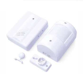 

Topvico PIR Infrared Motion Sensor Detector Alarm + Receiver Doorbell 90dB Wireless Home Store Alarm Systems Security Anti-theft