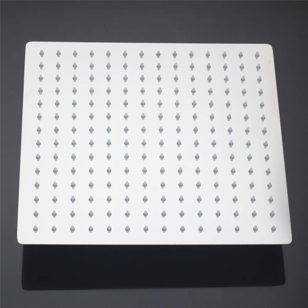 Luxurious LED Bathroom Square Rainfall Wall Ceiling Mount Shower Head