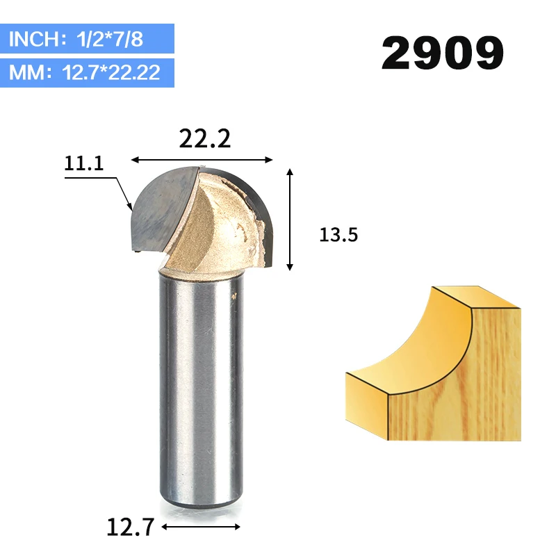 HUHAO 1 шт., двойная фреза для отделки кромки, долота для дерева, долота, карбид вольфрама, деревообрабатывающий концевой фреза 1/" 1/4", хвостовик, фреза - Длина режущей кромки: 2909