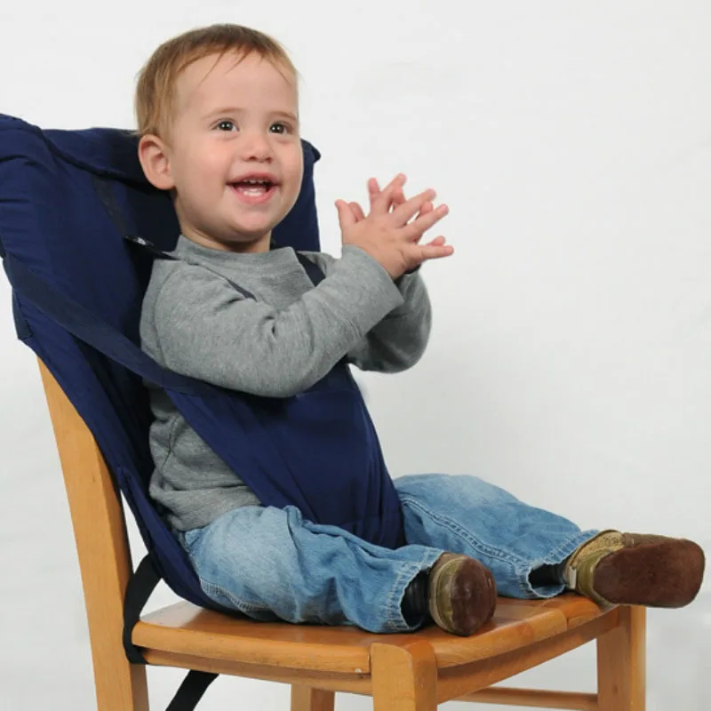 Детское портативное сиденье Lism, детское кресло для путешествий, складное, моющееся, для младенцев, для столовой, высокое, для столовой, чехол для сиденья, ремень безопасности, для кормления, стульчик для кормления