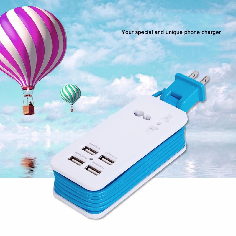 Сетевая розетка с 4 USB портами и поддержкой быстрой зарядки|uk plug|ports wall socketpower strip |
