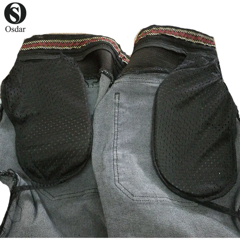 Windproof Motorcycle Racing Jeans Casual Pants Men's Motorbike Motocross Off-Road Knee Protective Moto Jeans Trousers