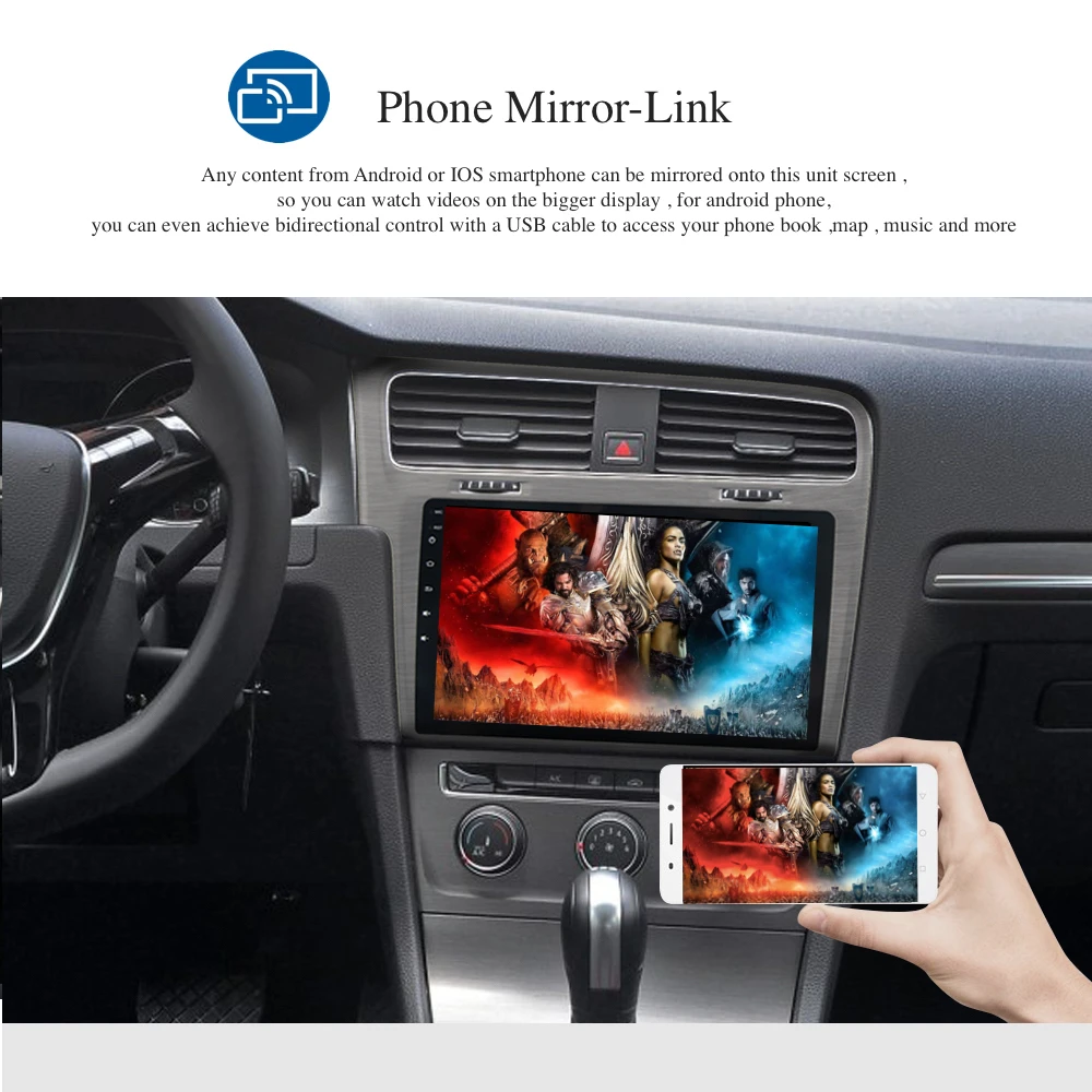 Sale 10.2" IPS Android 9.0 Car Radio GPS for VW Golf 7 Multimedia 2013 2014 2015 2016 2017 Auto Stereo NAVI Headunit Autoradio USB BT 2