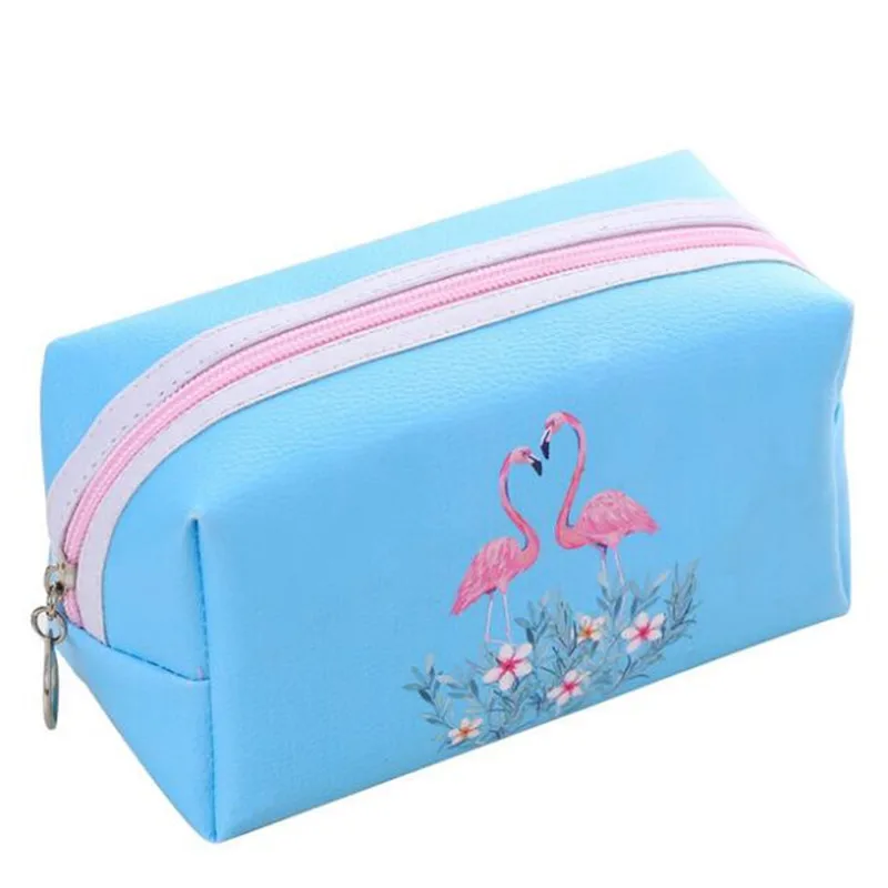 

Fashion Women's Cosmetic Bag Flamingo Large Organizer Cartoon Makeup Bag Travel Waterproof Wash Bag Trousse Maquillage Femme