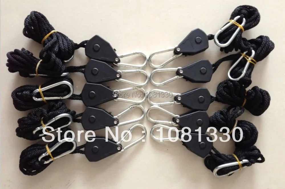 adjustable Hangers Rope Ratchet,Grow Light,Hydroponics,Hood Hanger
