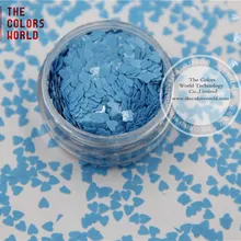 TCH309 3,0 мм Размер устойчив к растворителям мате цвета блестка в форме сердца для лака для ногтей, дизайна ногтей или другого DIY украшения