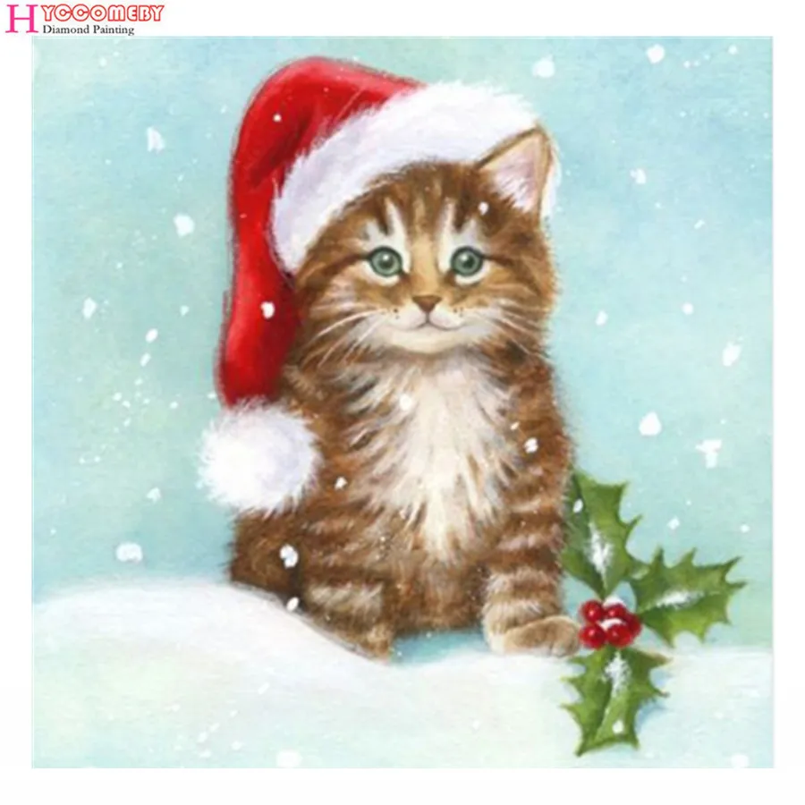 5D Diy Full Round Stone Bead Drill Diamond Painting Christmas Card Gift 3d Embroidery Rhinestone Cross Stitch Stickers | Дом и сад