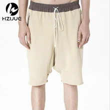Лето Шорты уличной хип-хоп одежда короткие стрейч хлопок пот Jogger Шорты случайные шнурок пляжные шорты