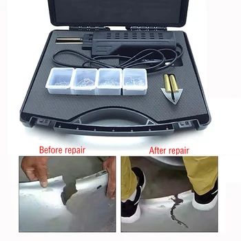 

Plastic Welder Plastic Welding Gun Car Plastic Welding Machine Plastic Repair 50W Hot Soldering Iron Set + 200 Staple