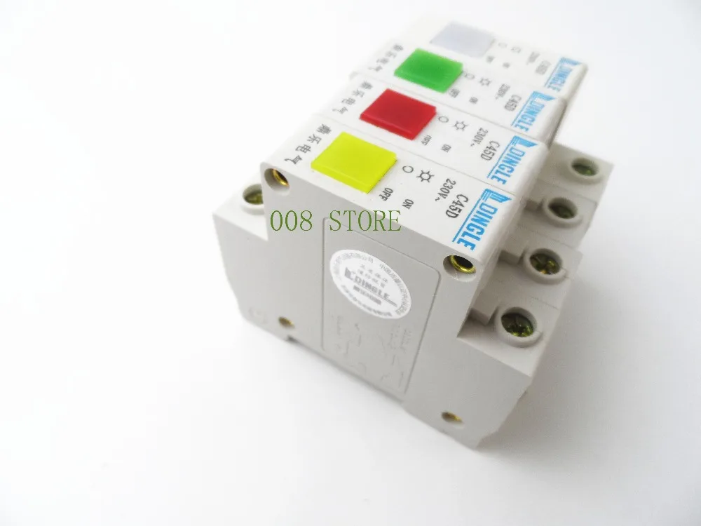 Желтый выключателя индикатор c45d DZ47 индикатор c45d сигнальная лампа цвет красный, Желтый Зеленый Хорошее качество