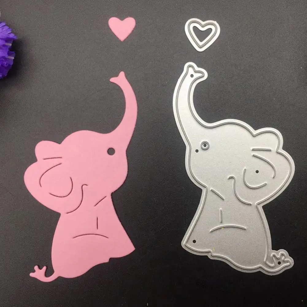 

Cute Cartoon Elephant Carbon Steel Cutting Die Paper Cloth Scrapbook DIY Stencil