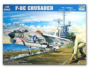 Trumpeter 1/32 scale model 02272 F-8E Crusader Warship carrier fighter | Игрушки и хобби