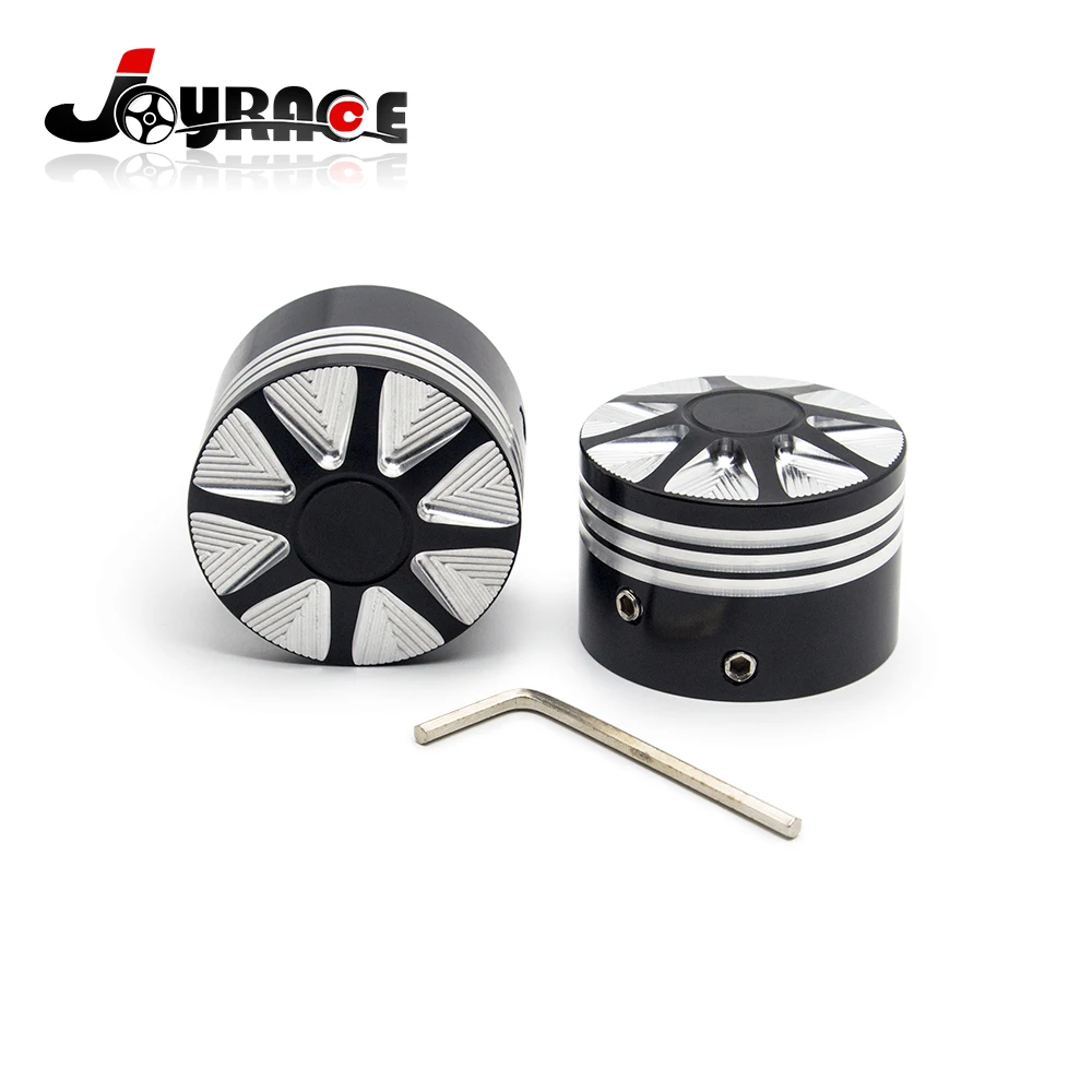 Front Axle Edge Nut Cover Cap For Harley Softail Dyna V-Rod Sportster 883 1200 | Автомобили и мотоциклы