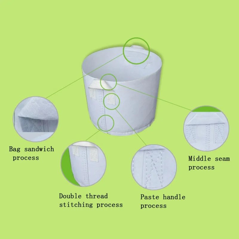 Новая высокая прочность оправдают Сумки Сад посадки Сумки утолщение нетканых материалов нам Сумки производстве цветочные горшки готовальни