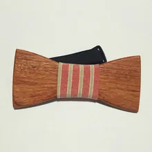 Мода Жених Подарок древесины галстук-бабочка Мужская мода бабочкой Жених Галстуки Fre