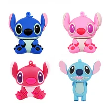 Мультфильм Ститч USB флэш-накопитель 4 ГБ 8 ГБ 16 ГБ 32 ГБ 64 г USB флешка флэш-карта памяти, Флеш накопитель U диск подарки