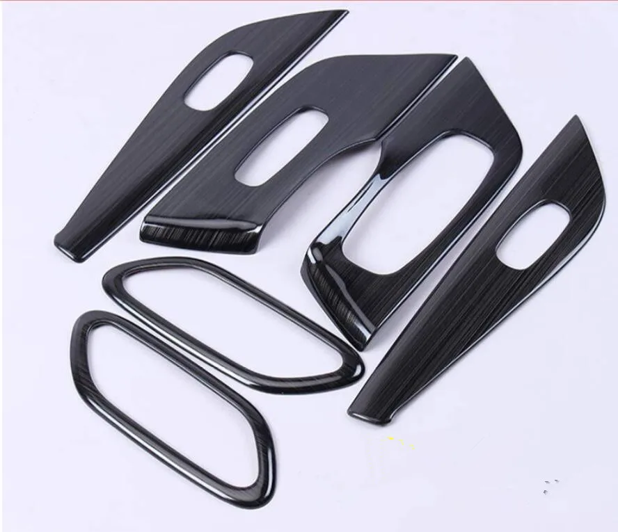 

For Nissan Teana / Altima 2013-2018 LHD Inner Door Armrest Window Lift Switch Button Panel Strip Sticker Cover Trim 6 Pcs/set