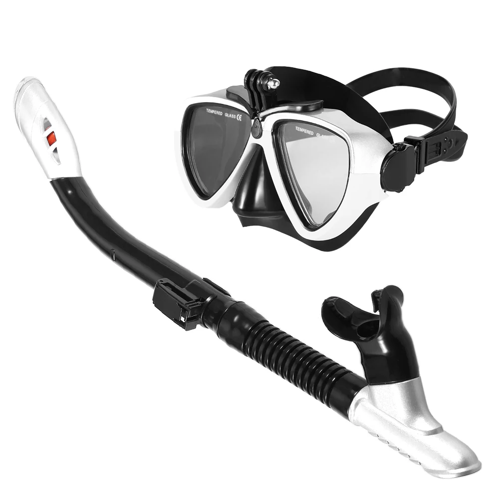 Lixada красочная маска для подводного плавания Snorkel SetAnti-fog плавательные очки для подводного плавания с легким дыханием сухая трубка маска для сноркелинга