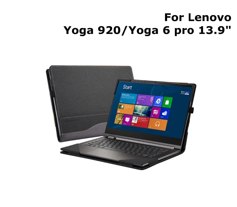 Чехол для lenovo Yoga 920 13,9 ''планшет чехол для ноутбука искусственная кожа защитная кожа для йоги 6 Pro ноутбук+ ручка подарок