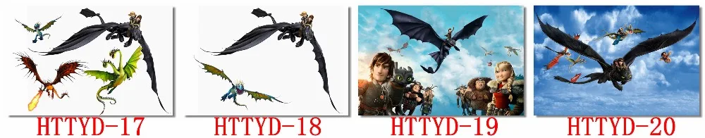 Печать на заказ Настенная роспись Как приручить дракона 3 плакат HTTYD 3D Наклейка на стену Беззубик обои для гостиной наклейки#0866