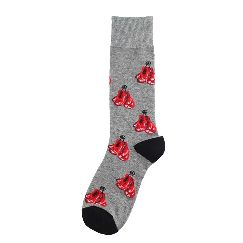 [WPLOIKJD] Модные мужские Носки с рисунком животных, слона, пива, Chaussette Homme, уличная одежда, веселые креативные носки Harajuku Sokken - Цвет: 3