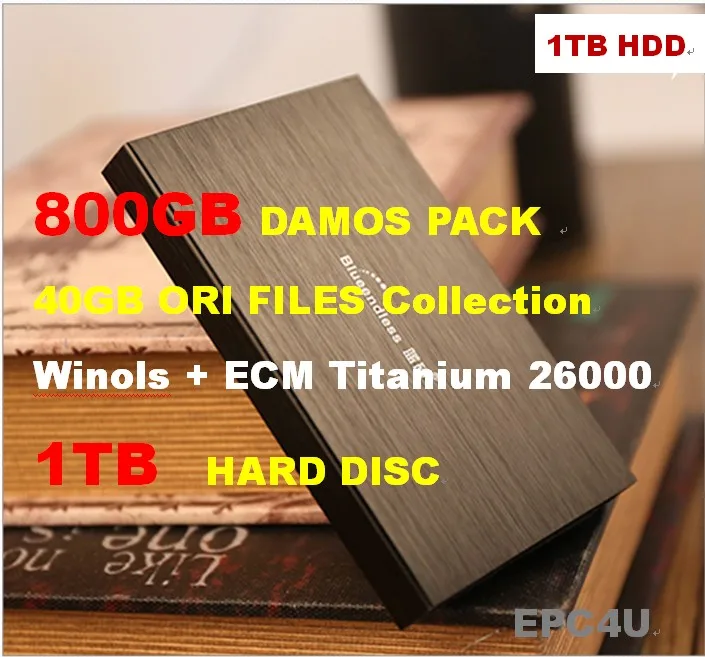 Winols 2 24 \ 26 + 800GB DAMOS PACK 40GB ORI и настроенный пакет 1 ТБ HDD ECM TITANIUM 61 с драйвером 26000|ecm