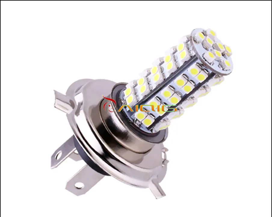 Светодиодная лампа для автомобиля H4 68 SMD 12 В 6000 К|h4 high power led|h4 hid conversion kith4 white |