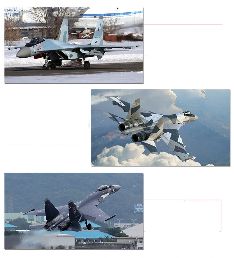 Для коллекции 44 см 1/48 Su35 самолет истребитель Su-35 России самолет сплав двигатель видимость ВВС модель вентиляторы детские игрушки