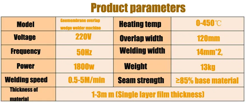 Высококачественный геомембранный сварочный аппарат 1800 Вт 110 В/220 В гео-мембранный накладной клиновидный сварочный аппарат 0,5-5 м/мин