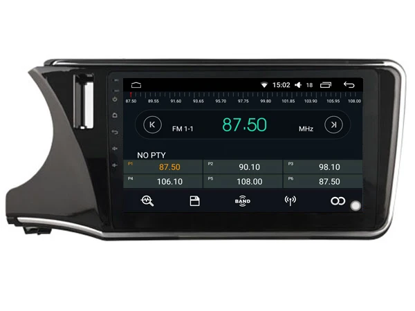 Best OTOJETA DSP stereo carplay android 8.1.2 car radio for 2013 HONDA CITY 2014 Gps navigation Ips screen video player tape recorder 4